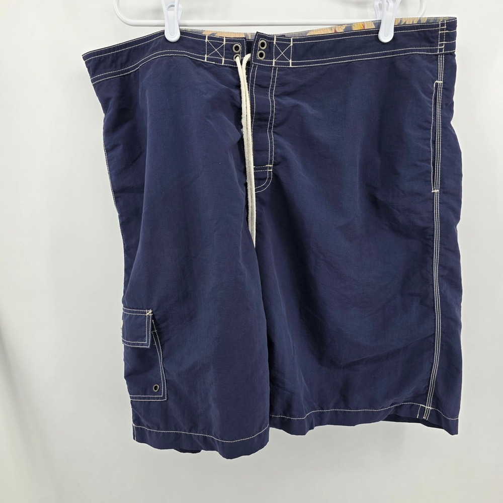 Polo Ralph Lauren Swim Trunks Mens 42 Heritage Classic Navy Blue Board Shorts